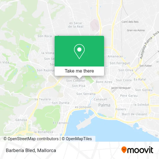 Barbería Bled map