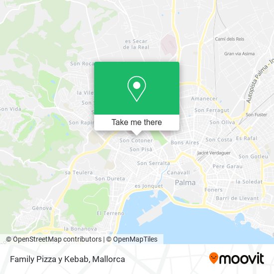 mapa Family Pizza y Kebab