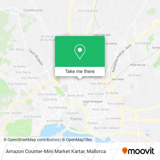 mapa Amazon Counter-Mini Market Kartar