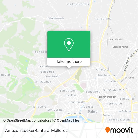 Amazon Locker-Cintura map