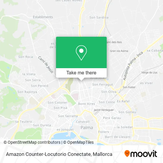 Amazon Counter-Locutorio Conectate map