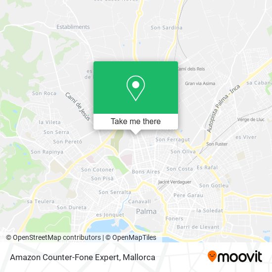 Amazon Counter-Fone Expert map