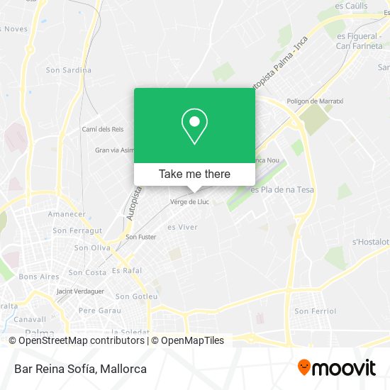 Bar Reina Sofía map