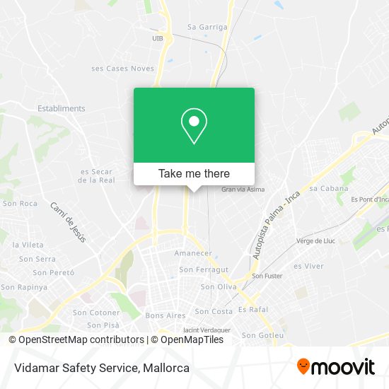 Vidamar Safety Service map