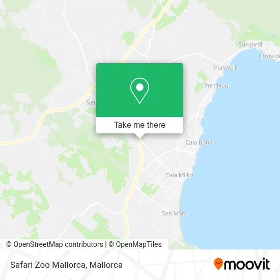 Safari Zoo Mallorca map