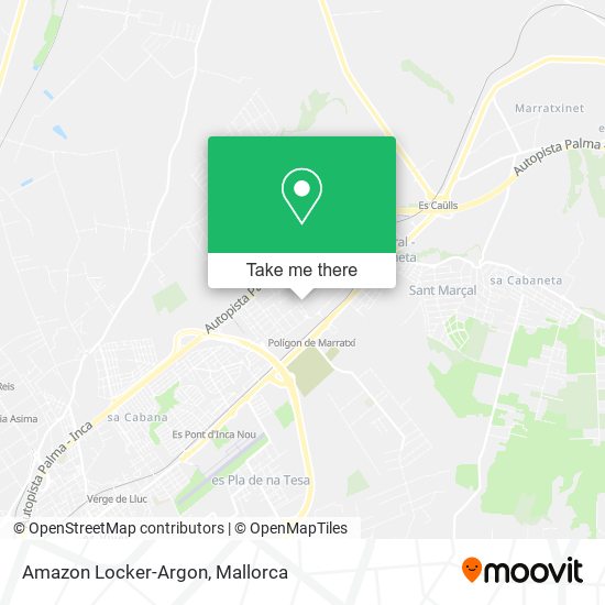 mapa Amazon Locker-Argon