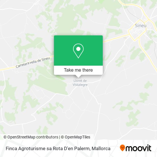 mapa Finca Agroturisme sa Rota D'en Palerm