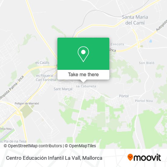mapa Centro Educación Infantil La Vall