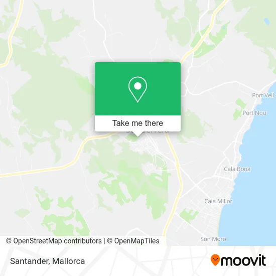 mapa Santander