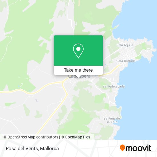 Rosa del Vents map