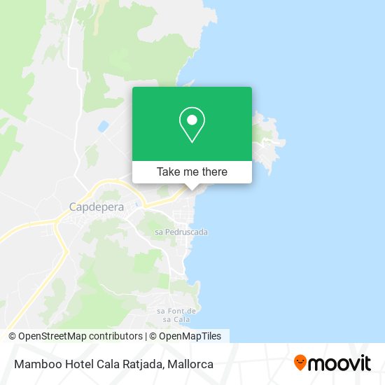 Mamboo Hotel Cala Ratjada map