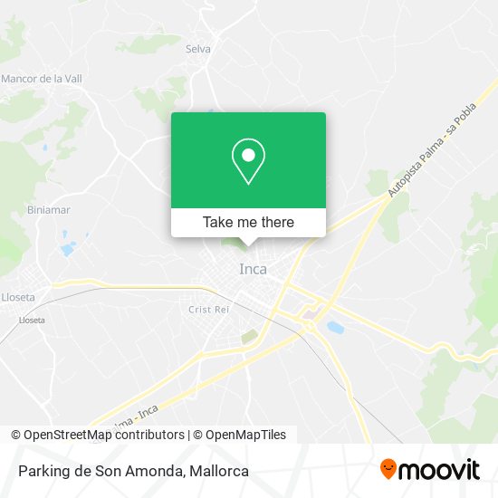 mapa Parking de Son Amonda