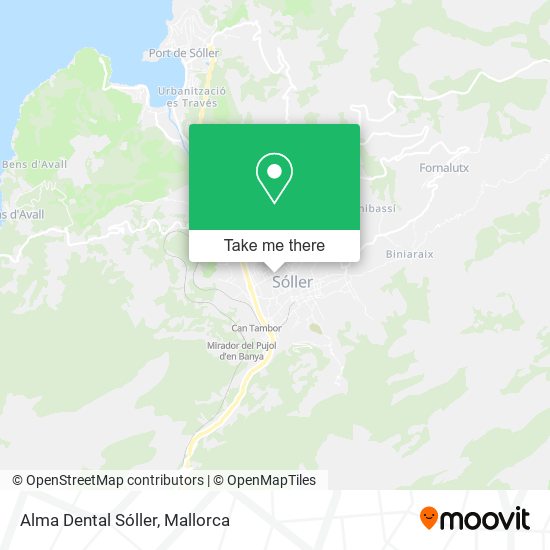 Alma Dental Sóller map