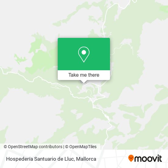 Hospedería Santuario de Lluc map