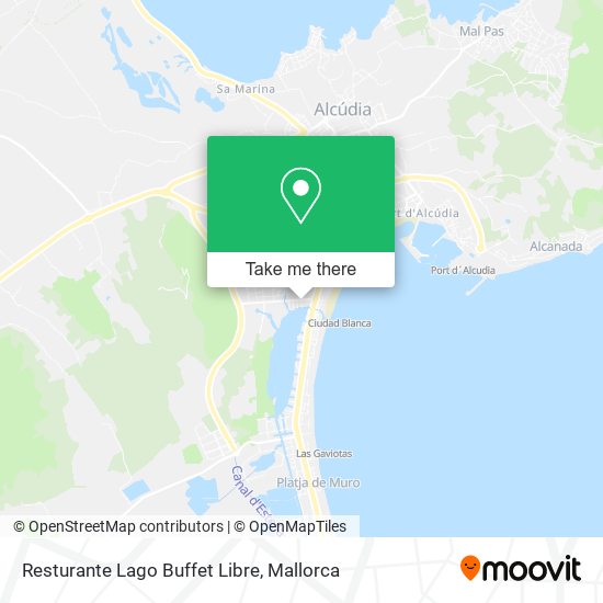 Resturante Lago Buffet Libre map