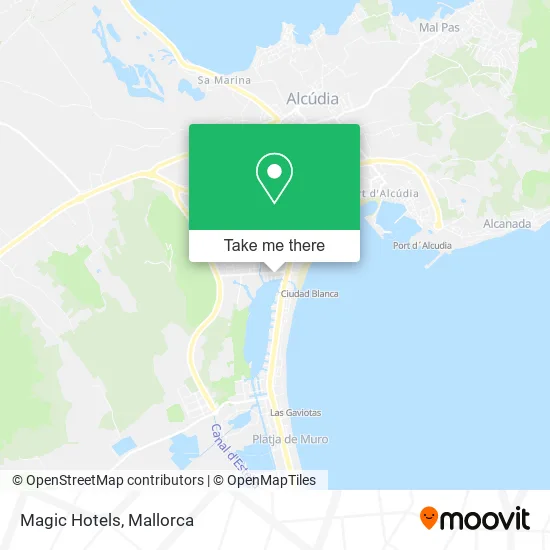 Magic Hotels map