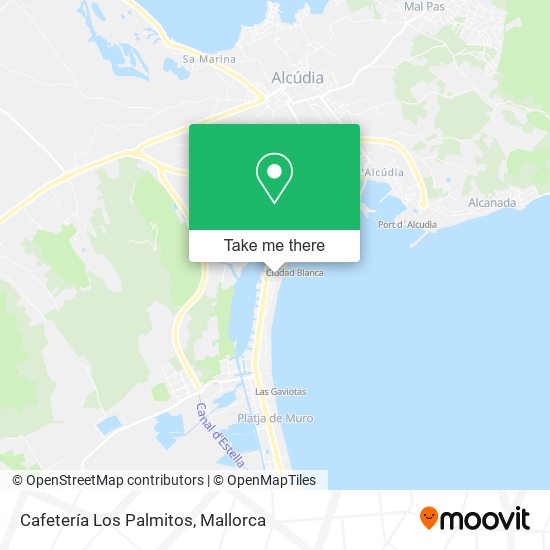 Cafetería Los Palmitos map