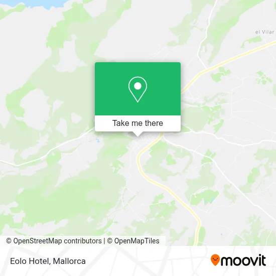 Hotel Eolo map