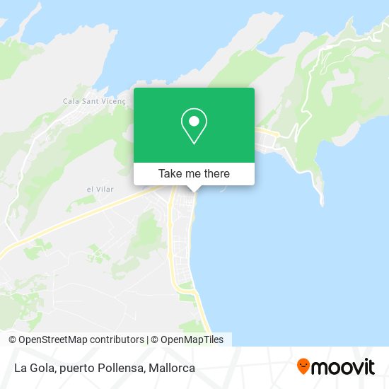 La Gola, puerto Pollensa map
