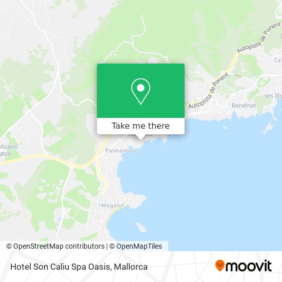 mapa Hotel Son Caliu Spa Oasis