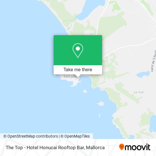 mapa The Top - Hotel Honucai Rooftop Bar