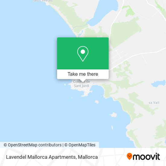 Lavendel Mallorca Apartments map