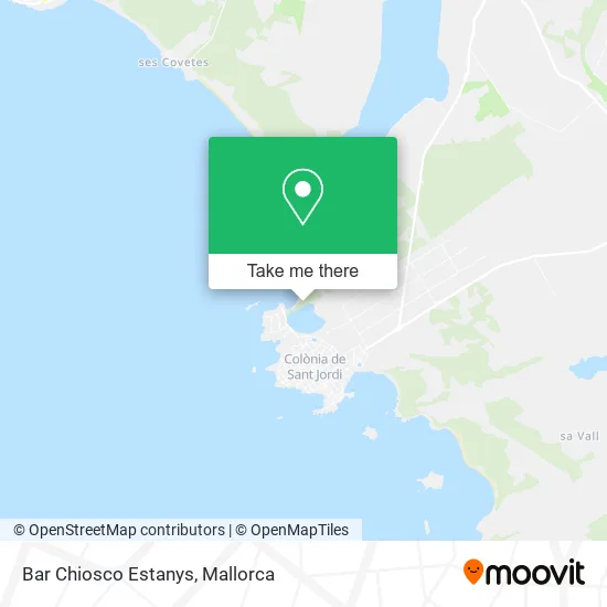 Bar Chiosco Estanys map