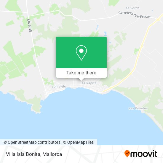 Villa Isla Bonita map