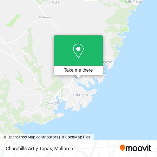 Churchills Art y Tapas map