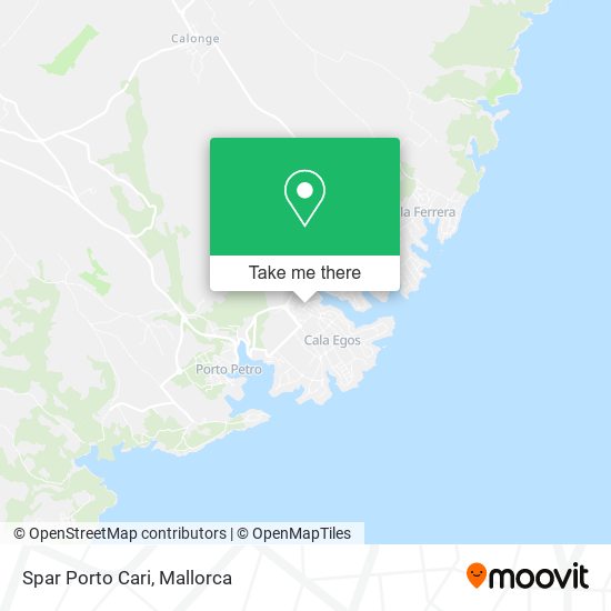 Spar Porto Cari map