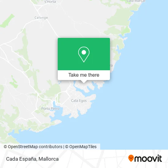 Cada España map