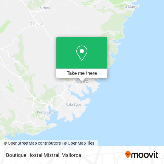 Boutique Hostal Mistral map