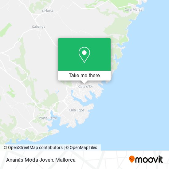 Ananás Moda Joven map