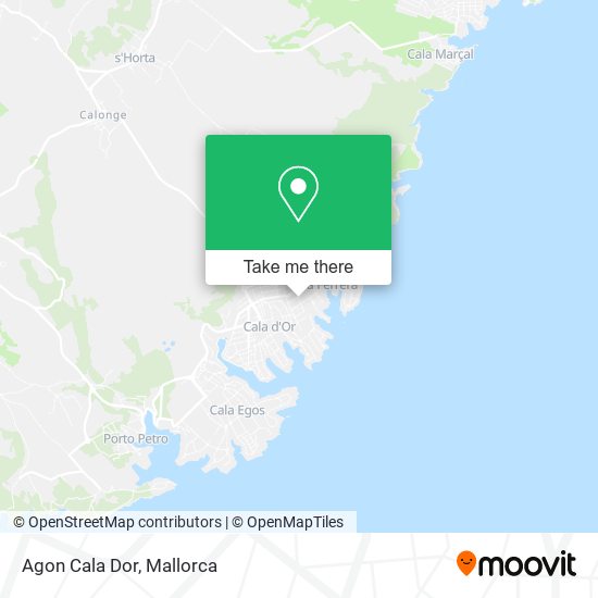 mapa Agon Cala Dor