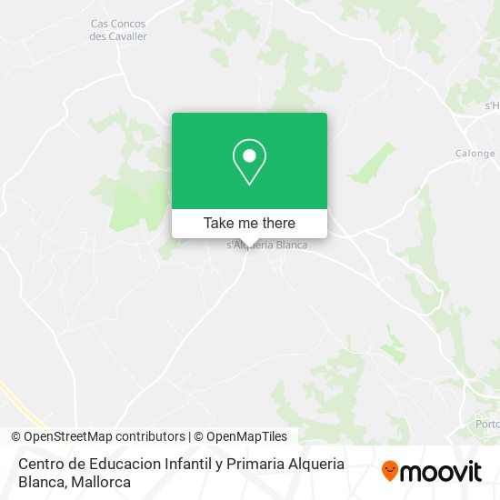 mapa Centro de Educacion Infantil y Primaria Alqueria Blanca