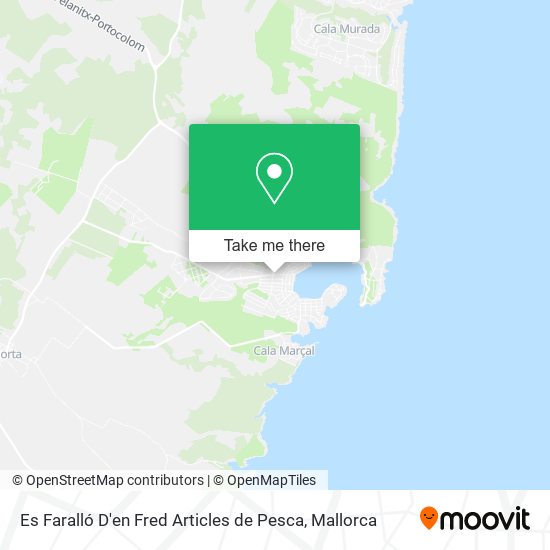 Es Faralló D'en Fred Articles de Pesca map