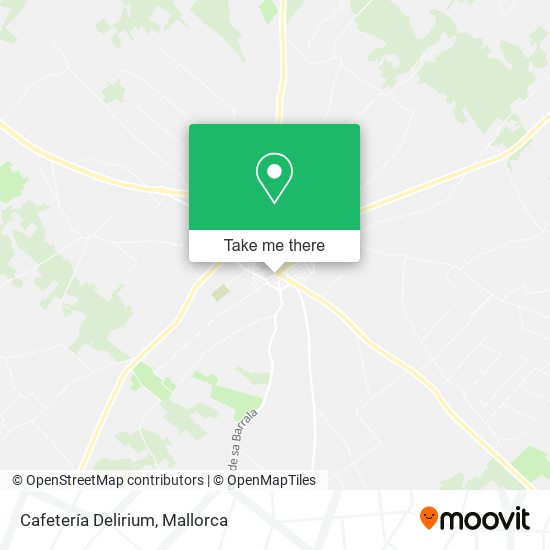 Cafetería Delirium map