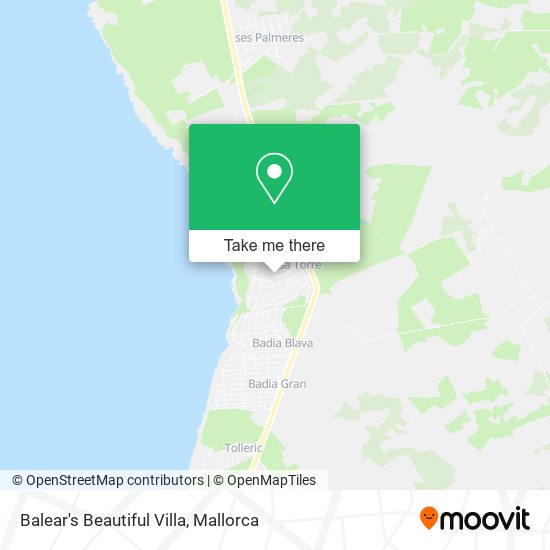 Balear's Beautiful Villa map