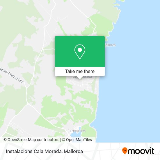Instalacions Cala Morada map