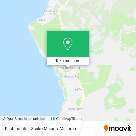 Restaurante a'Ssako Maioris map