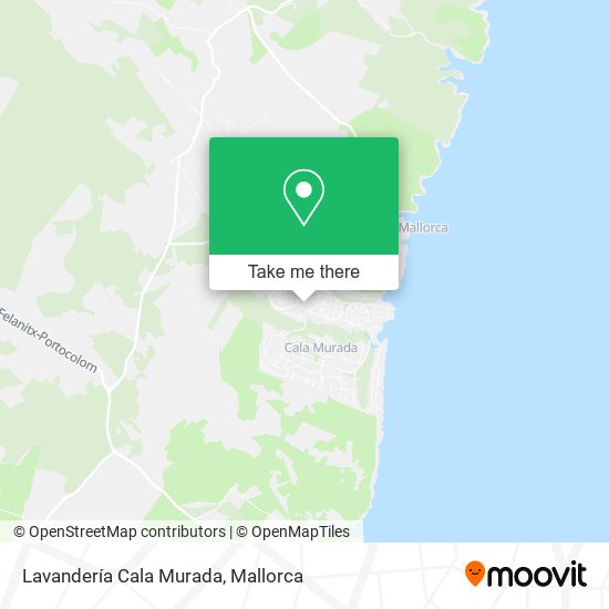 Lavandería Cala Murada map
