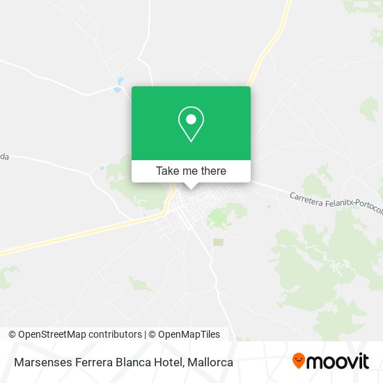 mapa Marsenses Ferrera Blanca Hotel