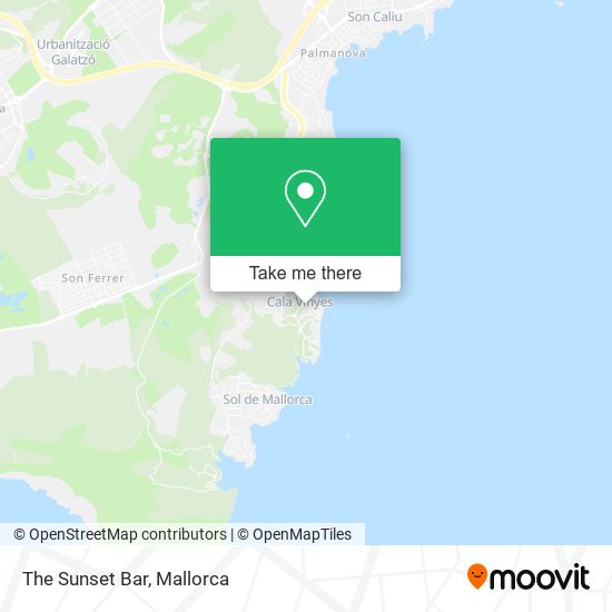 The Sunset Bar map