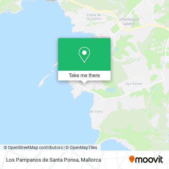 Los Pampanos de Santa Ponsa map