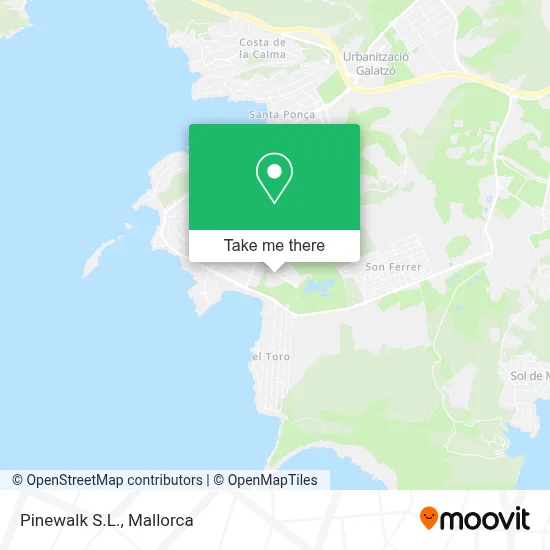 Pinewalk S.L. map