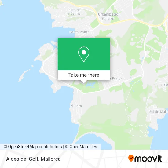 Aldea del Golf map
