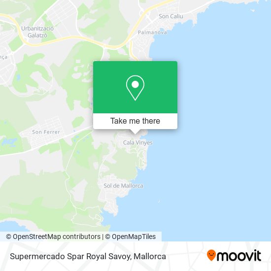 mapa Supermercado Spar Royal Savoy