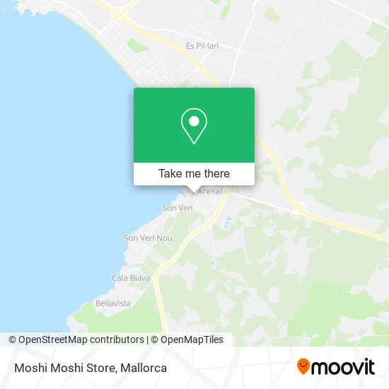 Moshi Moshi Store map