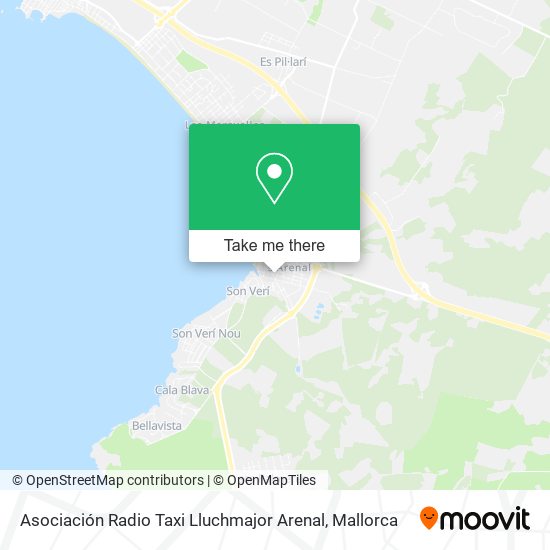 mapa Asociación Radio Taxi Lluchmajor Arenal