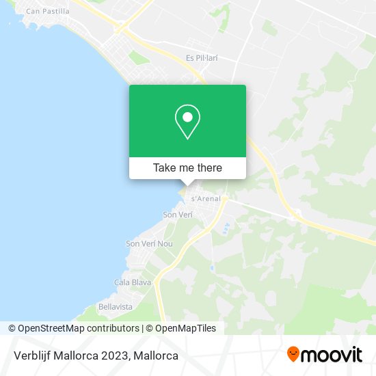 Verblijf Mallorca 2023 map